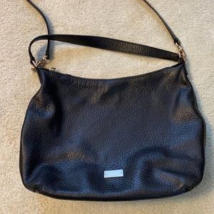 Kate Spade black leather hobo